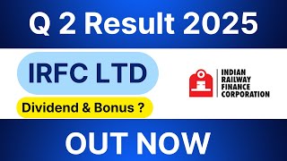 IRFC Q2 Result 2025  IRFC share latest news today  why irfc share are falling today psustocks [upl. by Yance]