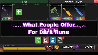 What People Offer For Dark Rune  🔪Survive The Killer [upl. by Ayt]