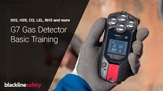 Blackline Safety G7c Basic Training  Gas Detection Systems  SO2 H2S Cl2 LEL NH3  Gas Detector [upl. by Trabue]