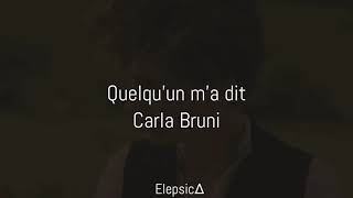 Quelqu’un ma dit Carla Bruni Subtitulada [upl. by Yrojram]