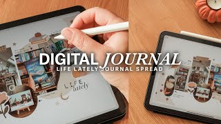 Digital Journal with me Weekly Recap iPad Journal Goodnotes Collage Documenting Life [upl. by Hollyanne]