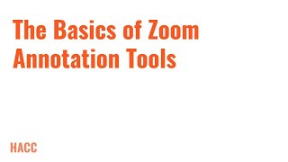 The Basics of Zoom Annotation Tools [upl. by Lateh]