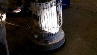 Kerosene heater start up [upl. by Atiner]