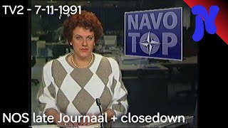 NOS late Journaal  closedown TV2 7111991 [upl. by Anneehs101]