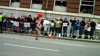 Kara Goucher Boston Marathon 2009 [upl. by Akihsat]