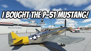 MSFT FLIGHT SIMULATOR  I BOUGHT THE P51 MUSTANG microsoftflightsimulator xboxseriesx [upl. by Miyasawa]