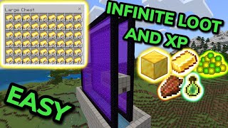 BEST 121 GOLD AND XP FARM TUTORIAL in Minecraft Bedrock MCPEXboxPSNintendo SwitchPC [upl. by Tiffanle]