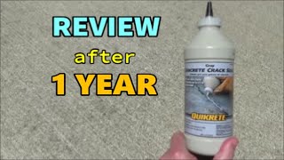 Quikrete Concrete Crack Seal REVIEW AFTER 1 YEAR [upl. by Saw]