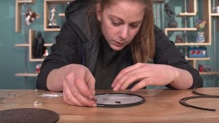 Simone Giertz Laser Cuts Her Secret Santa Gift [upl. by Ortensia]