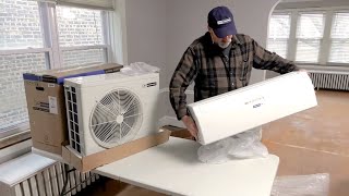 How to Install a Ductless MiniSplit Air Conditioner  Blueridge [upl. by Eladnor]