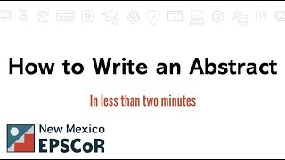 How to Write an Abstract in Less Than 2 Minutes [upl. by Annaik261]