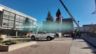 2024 Tree Installation at City Hall [upl. by Anelat442]