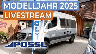 Pössl Neuheiten Modelljahr 2025  Livestream Juli 2024  Pössl Vanline Roadcar und Globecar [upl. by Lasko]