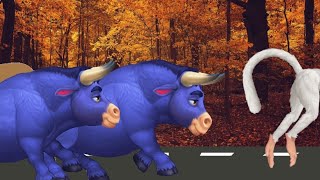 Cows Stampede in the forest Cartoonickids [upl. by Raffin]