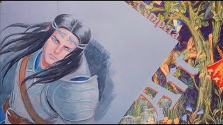 Lord of the Rings set  Celebrimbor  Tempera Illustration [upl. by Jae851]