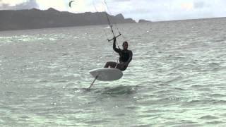 Adam Withington Kite Foil Boarding Transitions 101 [upl. by Burlie]