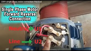 220V Single Phase Motor Reverse Forward Connection Bangla [upl. by Eiramanna618]