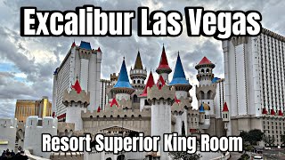 Excalibur Las Vegas Resort Superior King Room Tour [upl. by Aznarepse]