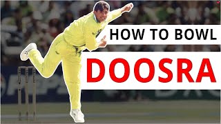 How to Bowl Doosra in Cricket  Off Spin Variations  Doosra Bowling Technique [upl. by Otreblada73]