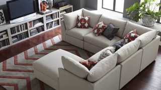 The Beckham Sectional Sofa by Bassett Furniture [upl. by Lyreb]