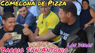 Comelona de Pizza en Barrio San Antonio Los Deras elsalvador 2024 viral [upl. by Frasquito]