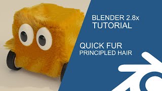 Blender Tutorial Quick Fur amp Principled hair shader [upl. by Nosac]