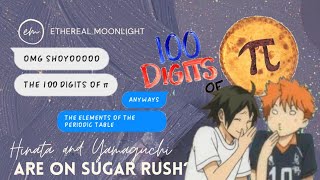 Hinata and Yamaguchi are on Sugar Rush 1  TsukiHina  100 Digits of Pi  Ethereal Moonlight [upl. by Rondi]