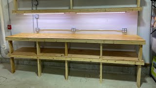 Building a Garage Workbench for Under 100 [upl. by Shae40]