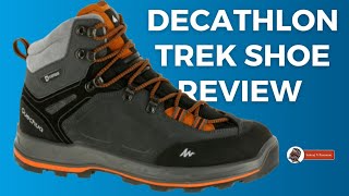 Waterproof Trekking Boots 100 decathlon products review [upl. by Ambrosia]