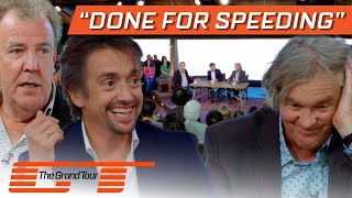 Clarkson amp Hammond Discuss May’s Speeding Ticket  The Grand Tour [upl. by Ynavoj279]