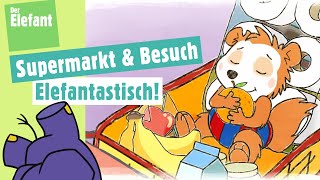 Bobo geht in den Supermarkt amp Bobo bekommt Besuch  Der Elefant  WDR [upl. by Adiol]