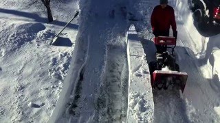 Snowzilla  Snowmageddon 2016 in Maryland USA  Snow plowing after blizzard [upl. by Ioab]