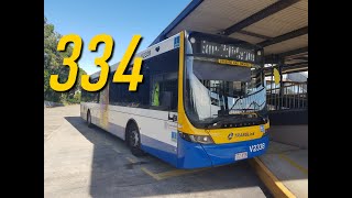 Route 334  Chermside Interchange To The City Ann St [upl. by Aniteb]