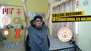 College Decision Reactions 2022  Indian International  CS  MIT Cornell UCB UT Austin CMU [upl. by Dine]