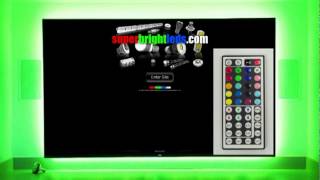 RGB Controller with IR Remote Color Modes Demo LDIRRGB3 [upl. by Onaicul]