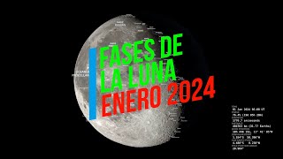 Fases de la Luna en Enero de 2024 [upl. by Strickland]