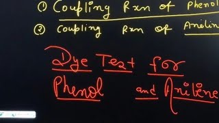 Azo DYE test for phenol and aniline coupling rxns [upl. by Haynor]