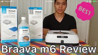 iRobot Braava Jet m6 Full InDepth Review🙈🙊🙉 Is it just a PAD on Wheels Does it Clean 🤔🤔🤔 [upl. by Felicie995]