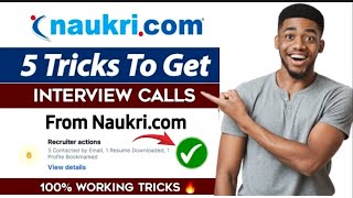 5 Tricks To Get Interview Calls From Naukricom  Naukricom Jobs Apply  How To Get Job In 2024 [upl. by Nas]