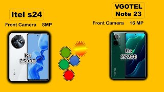 iTel S24 vs VGOTEL Note 23 Detailed Feature Comparison  itel vs vg [upl. by Owens]