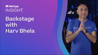 NetApp INSIGHT Day 3 Backstage with Harv Bhela [upl. by Nodnorb144]