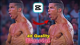 How to get 4K quality football edits in CapCut [upl. by Susannah]