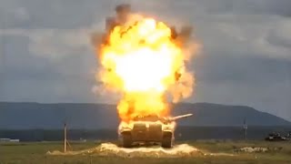 TOW Missile vs T72 Tank In Slow Motion [upl. by Burra]