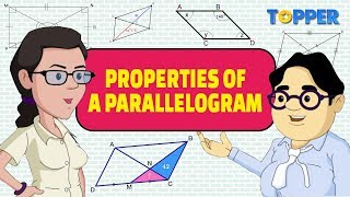 What is a Parallelogram  Properties of a Parallelogram  Class 8th Maths [upl. by Susej]