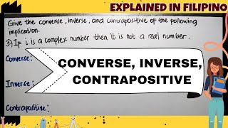 CONVERSE INVERSE CONTRAPOSITIVE [upl. by Hasile827]