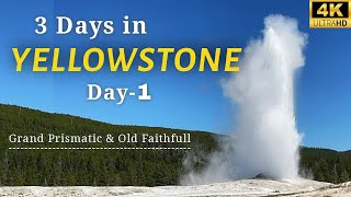 Day1 at Yellowstone National Park  Old Faithful and Grand Prismatic  Upper Geyser Basin [upl. by Lek262]