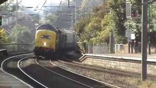 Deltic 55022 at Durham UK on one engine 5 October 2007 [upl. by Pournaras]