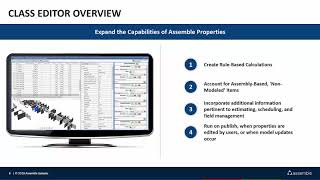 Flash Briefing Assemble Class Editor  Do even more with Building Information Models [upl. by Notlrak]