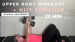 20 Minute Upper Body amp HIIT Workout [upl. by Aetnahc]