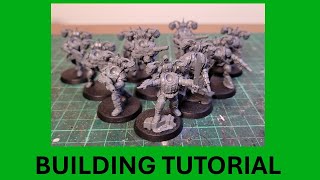 Building tutorial  Tempestus Aquilons  Astra Militarum Kill Team 40k  step by step assembly guide [upl. by Nylsirk]